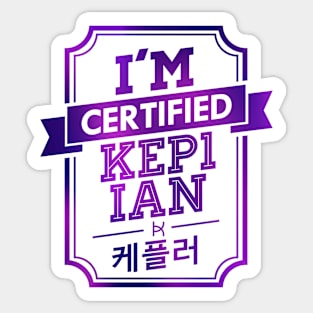 Certified KEP1ER KEP1IAN Sticker